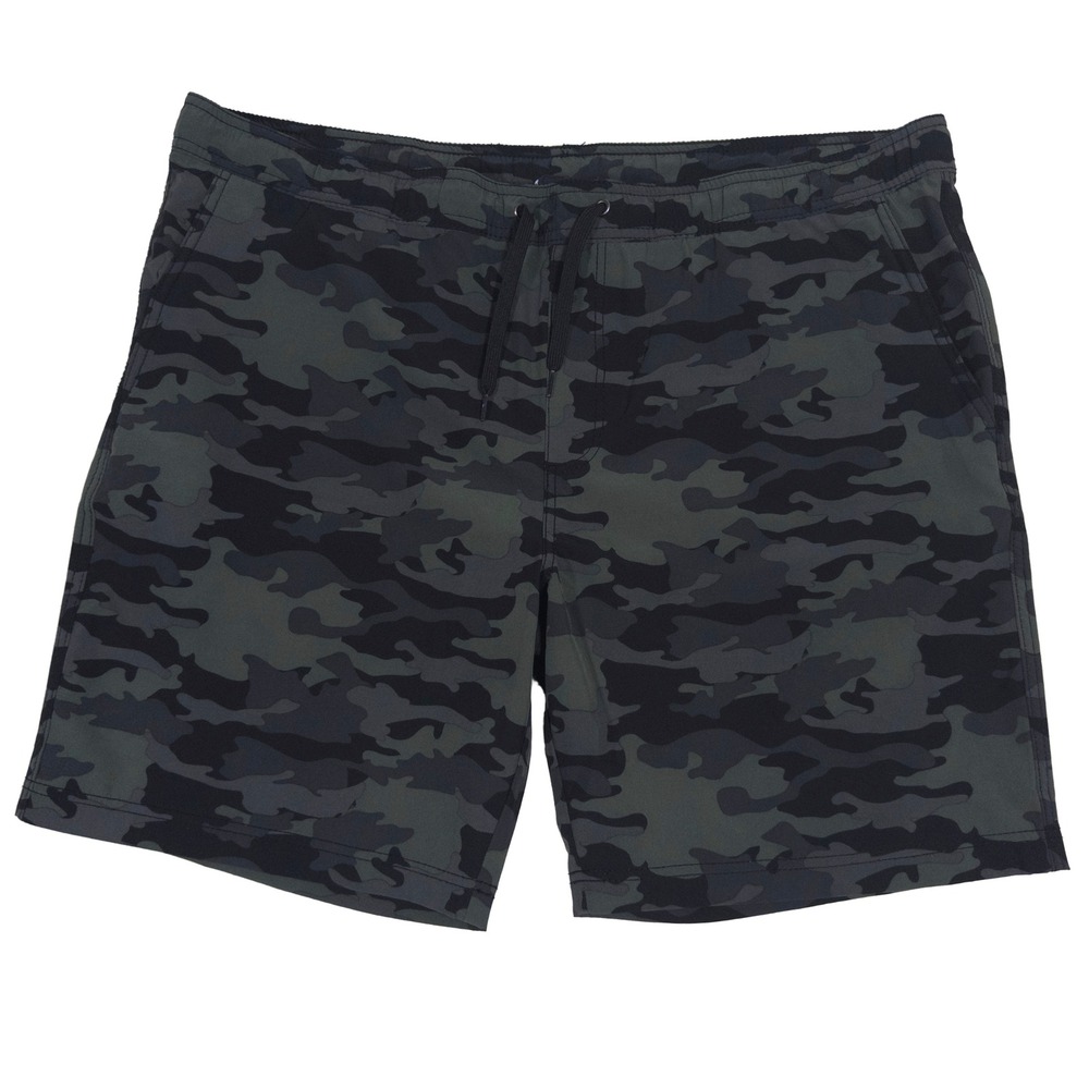 Tailor Vintage Shorts XL Mens Camo Performance Stretch Drawstring Green Black